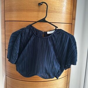 Onia Plisse Underwire Top | Deep Navy - Medium